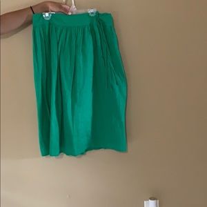JCrew linen midi skirt